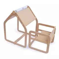Mesa Escritorio y Silla Montessori Didáctico + Accesorios - Descubriendo Psicope
