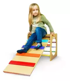 Triángulo + Cubo y Rampa Montessori - Descubriendo Psicope