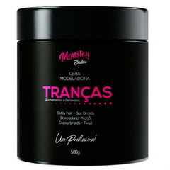 cera Modeladora Tranças Incolor Cabelo Box Braid Baby Hair Nagô Boxeadora Baby Hair low Poo 500g monster barber - comprar online