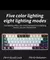 Imagem do Teclado Mecânico Gaming MUCAI-MK61 USB , Interruptor Vermelho, RGB Backlit, Hot