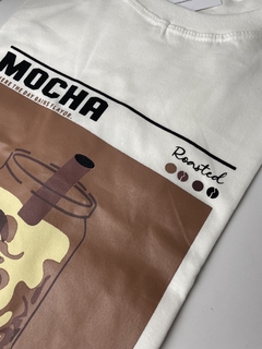 T-Shirt 100% algodão Mocha na internet
