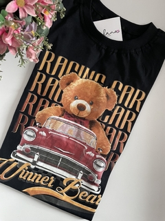 T-Shirt Slim Racing Urso - Fulana T-Shirts