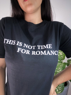 T-Shirt Algodão For Romance - Preto