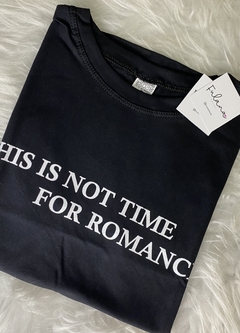 T-Shirt Algodão For Romance - Preto - comprar online