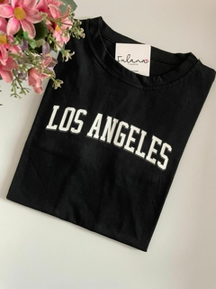 T-Shirt 100% algodão Los Angeles - Preto