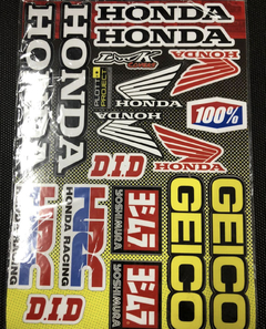 Plancha de Calcos Honda