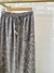 Pantalon rayado con abertura en tobillo