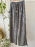 Pantalon rayado con abertura en tobillo - comprar online