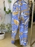 Pantalon celeste con beige - tienda online