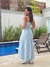 VESTIDO MIDI LISTRADO AZUL - CONECTADA STORE