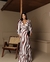 Vestido Mariah Zebra Marrom