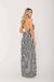 VESTIDO LISTRADO MIA PRETO - comprar online