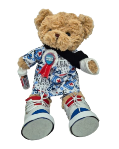 Paciente AchacOso - Peluche Oso Paciente con brazo enyesado 35 cm - comprar en línea