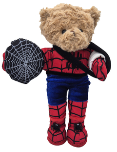 SpiderBear - Oso superhéroe araña con yeso 35 cm - comprar en línea