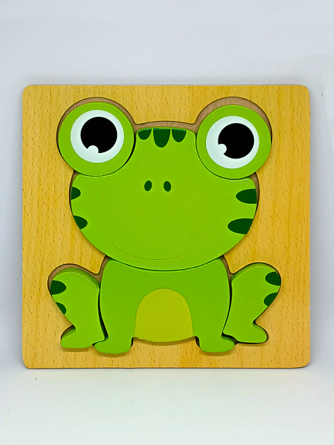 Quebra cabeça animais divertidos de madeira, brinquedos educativos - Loja de presentes | The Gift Lab