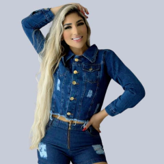 Jaqueta Jeans Feminina