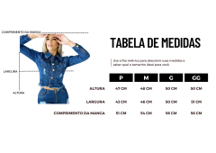 Jaqueta Jeans Feminina