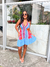 Vestido Curto Passeio Azul - comprar online