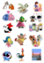 28 stikers disney - comprar online