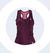 Musculosa Desnivel Borravino y Rosa