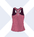Musculosa Desnivel Borravino y Rosa - comprar online