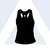 Musculosa Signos Negra y Verde - comprar online