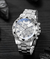 Reloj de acero inoxidable plateado Zowhe