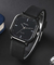Reloj de cuarzo cuadrado negro