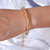 Elegante Pulsera Anudada Dorada