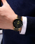 Reloj de acero inoxidable Dorado estilo Ingles Orlando