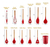 Kit Colher de Silicone para Cozinha, BPA Antiferrugem, Utensílios De Cozinha, J - loja online