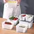 Frigorífico Selado Caixa De Armazenamento, Drenar Cesta, Leguminosas e Frutas,