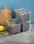 Frigorífico Selado Caixa De Armazenamento, Drenar Cesta, Leguminosas e Frutas,