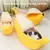 Cama de banana portátil para gato, tapete inteligente e bonito, aconchegante e