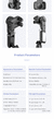 Tripé de rotação de 360 polegadas para celular, estabilizador, selfie stick, - comprar online