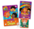 Kit Bíblia para Crianças, Livro de Colorir Cores do Amor 3 palavrinhas e Giz de Cera 12 Cores