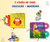 Kit Infantil 2 Livros de Pano com Chocalho e Mordedor para Bebê - Girafa e Dia e Noite na internet