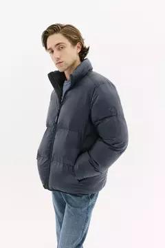 Campera Basic Puffer Azul - comprar online