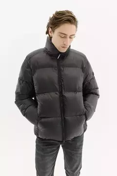 Campera Basic Puffer Negro - comprar online