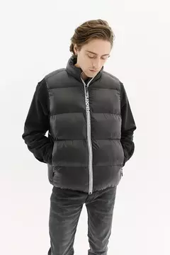 Chaleco Print Puffer Negro - comprar online