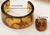 Conjunto (Bracelete e Anel aro 18) Acetato Gradiente - Cor Âmbar- Código TMD2227D - loja online
