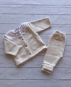 CONJUNTO ALGODON FRISADO BRODERIE CREMA