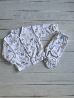 CONJUNTO PLUSH ANIMALITOS BLANCO