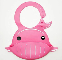 Babero de silicona Ballena rosa en internet