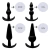 Kit Com 4 Plugs Anal Em Silicone - comprar online