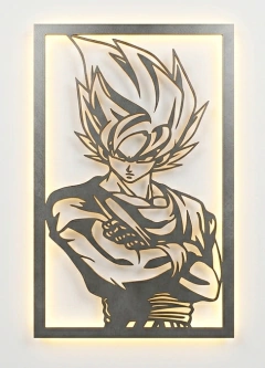 Cuadro Dragon Ball con luz led 45x27 cms en internet