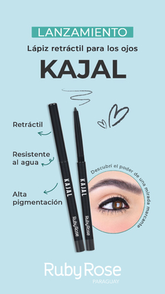 Delineador Retractil Para Ojos Negro Kajal De Ruby Rose - comprar online