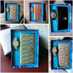 ESTUCHE RELOJ MUJER CON ARETES/BILLETERA PL4361