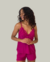 Babydoll Fúcsia com Renda - comprar online