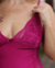 Babydoll Fúcsia com Renda